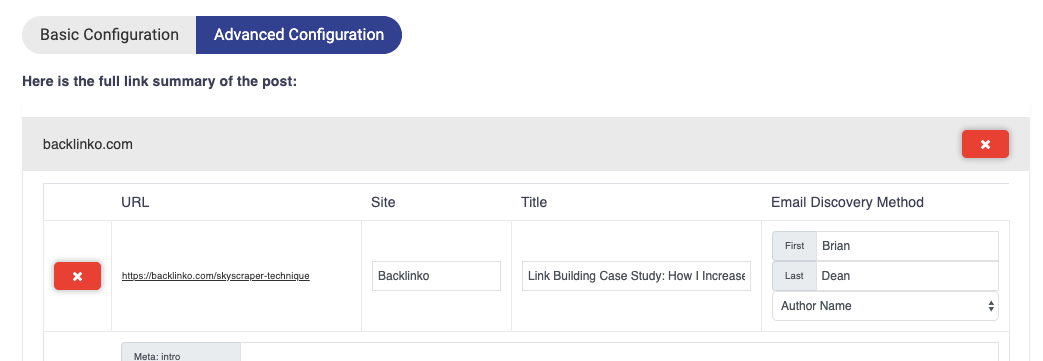 link-adv-config link advanced configuration in postaga campaign creation