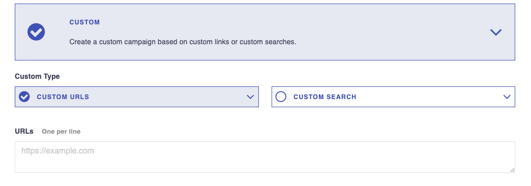 Postaga custom urls campaign type of link building email outreach