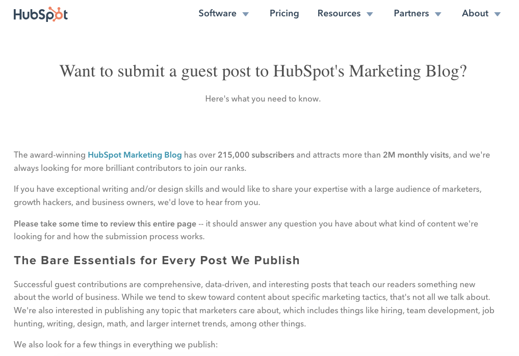 guest post guidelines page, guest posting can build backlinks successfully in 2020