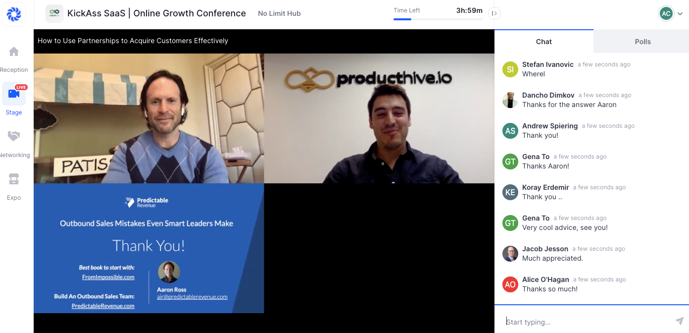 Hopin virtual summit software platform for hosting virtual events