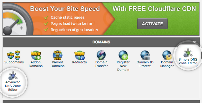 dns records in siteground