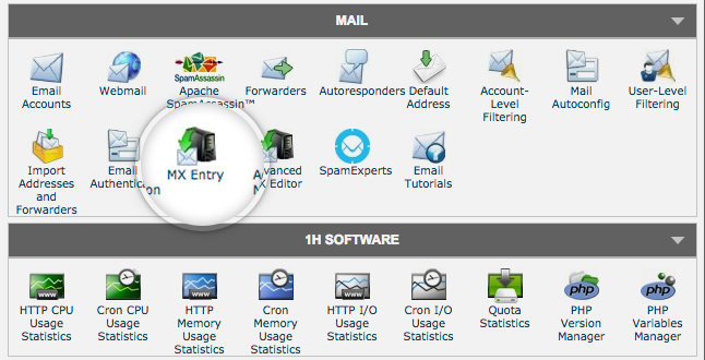 mx entry in siteground