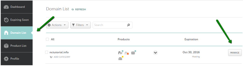 namecheap select domain
