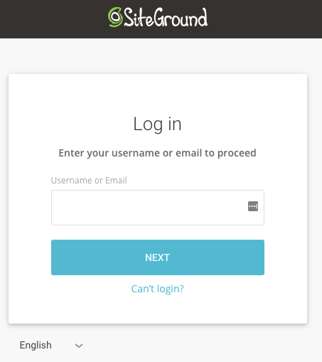 siteground login