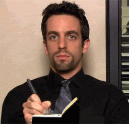 taking notes and making a list