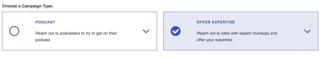 Postaga Campaign Type - Offer Expertise