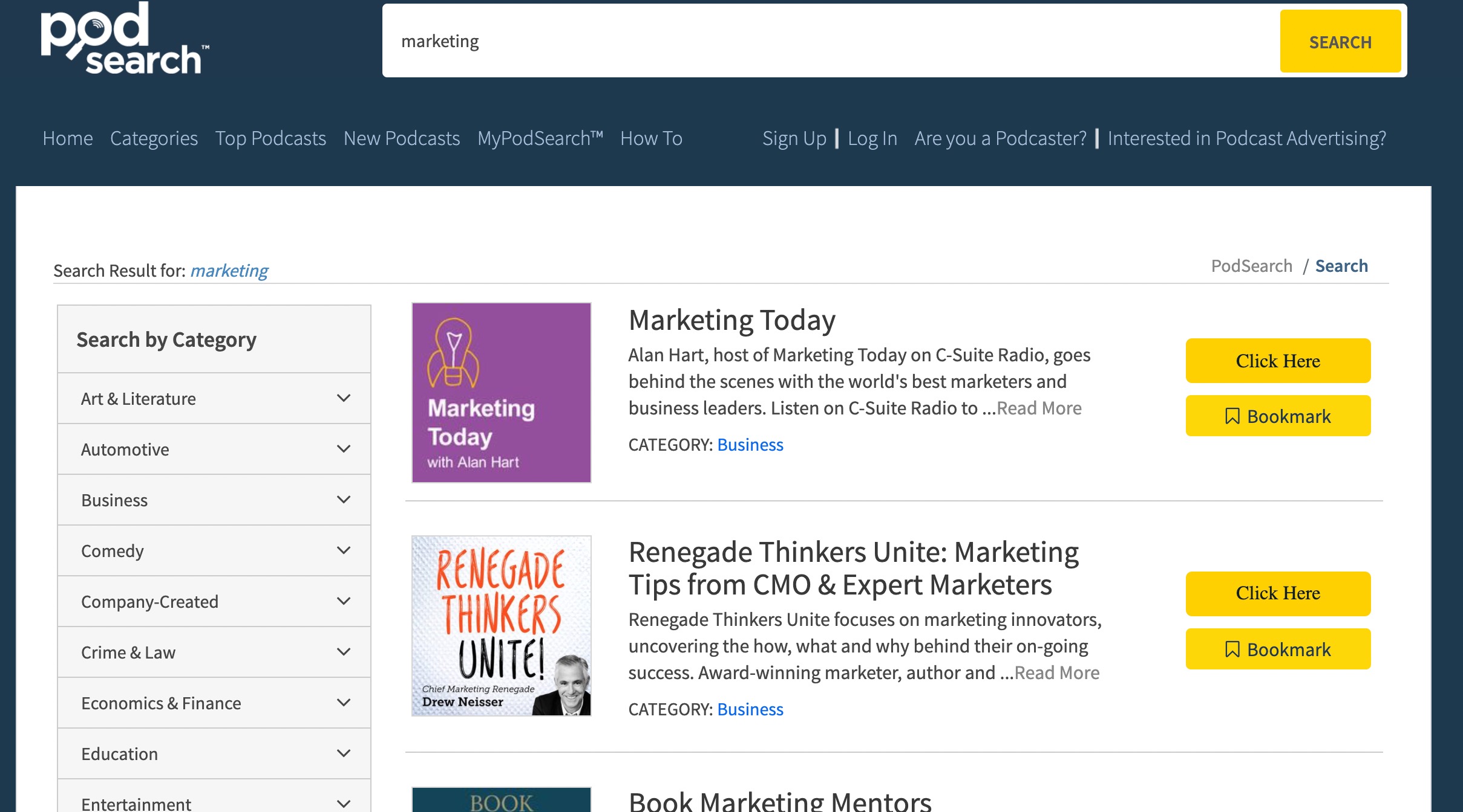 PodSearch is a podcast search engine platform, good for finding relevant podcasts to pitch to be a guest