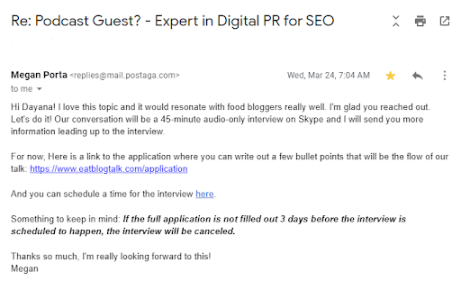 guest podcasting pitch email