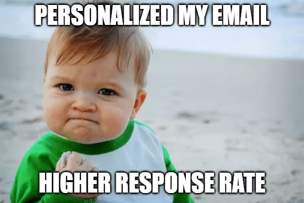 personalization email meme