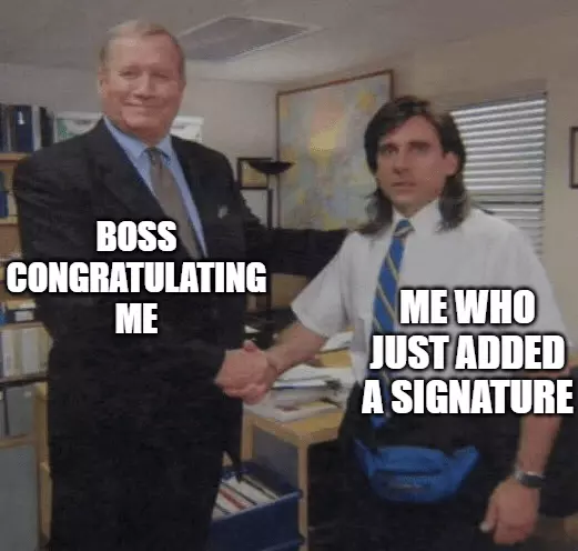 signature office meme