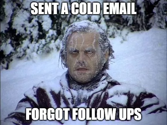 cold email meme