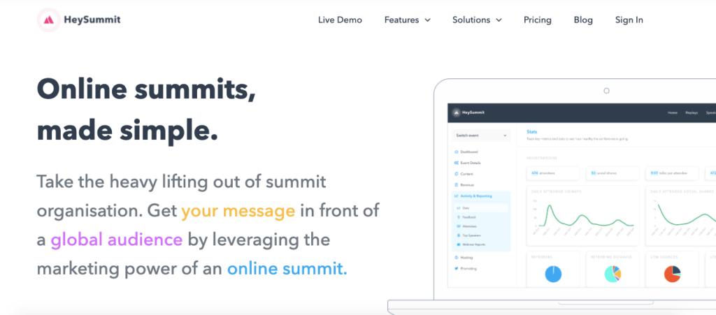 heysummit virtual summit software