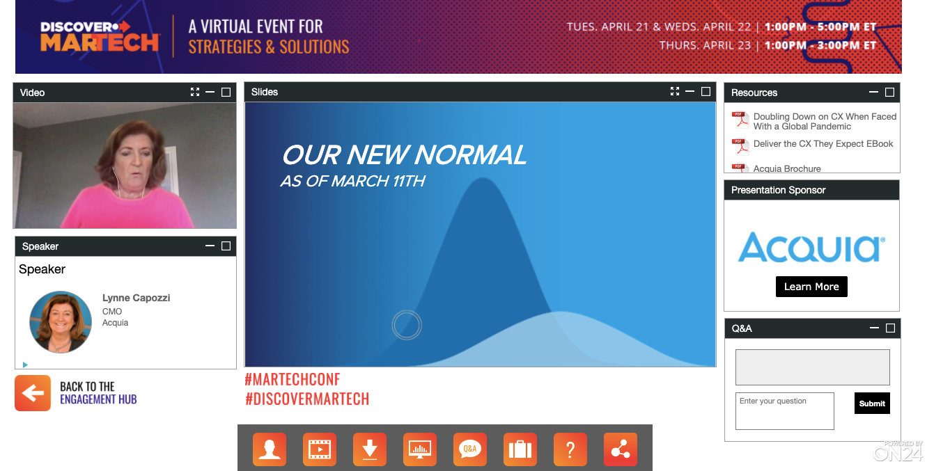 virtual summit using the on24 platform