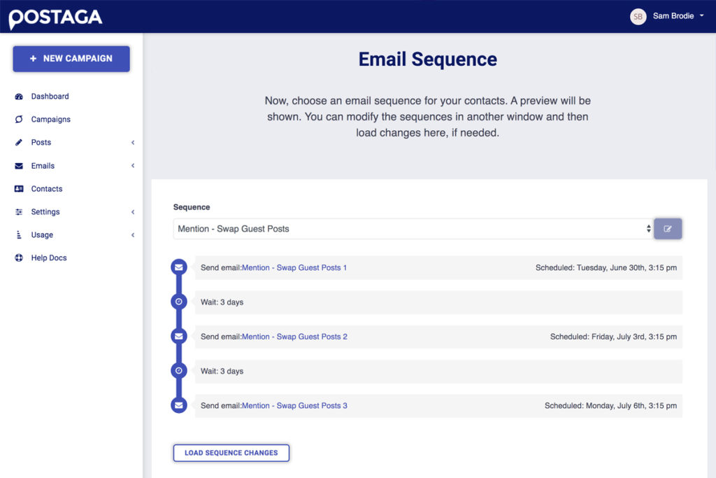 email sequence