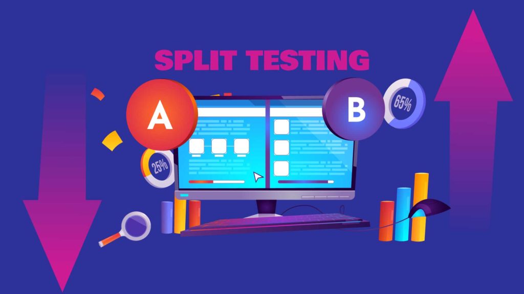 AB split testing cold emails postaga