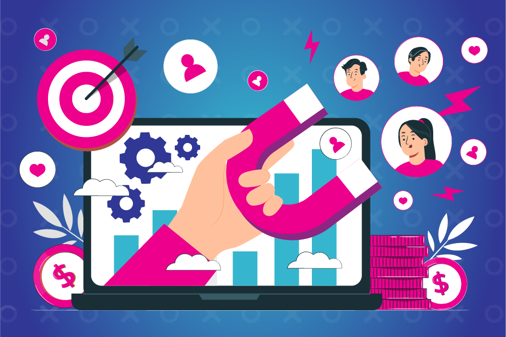 Graphic on generating leads.