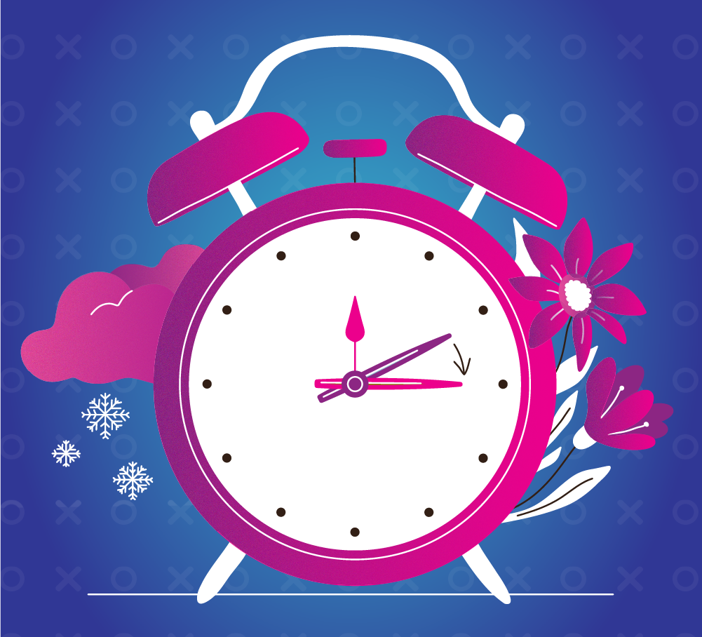 An illustration of a clock