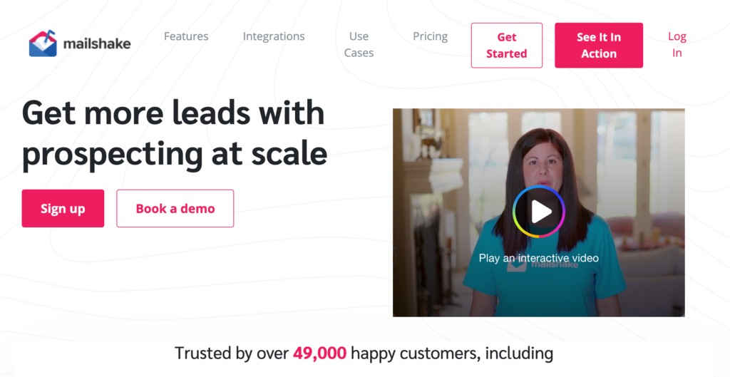 Sales prospecting software example.