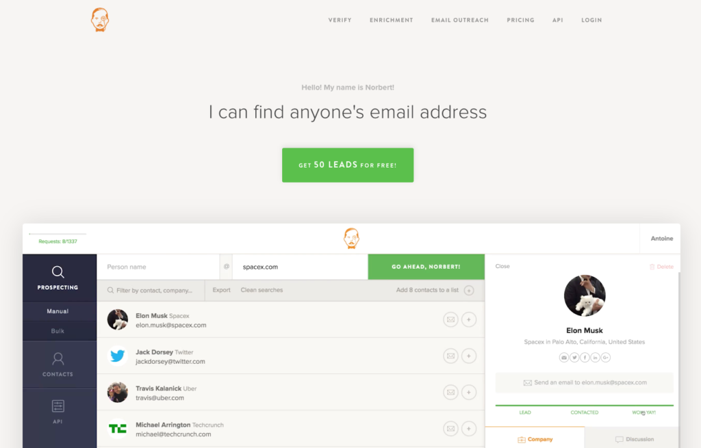 An email verifier tool.