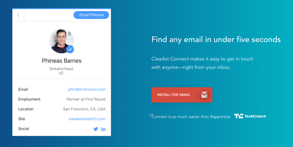 Amazing sales prospecting software.