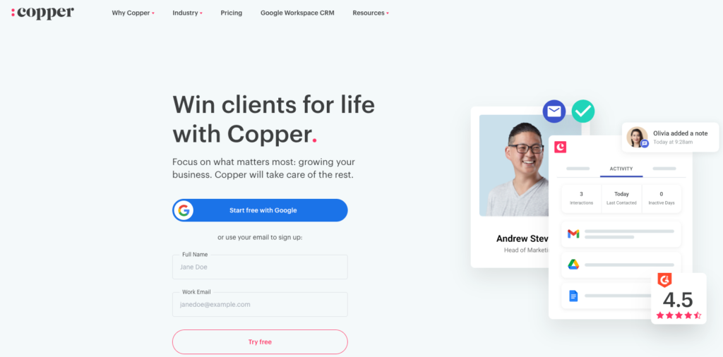 Copper CRM