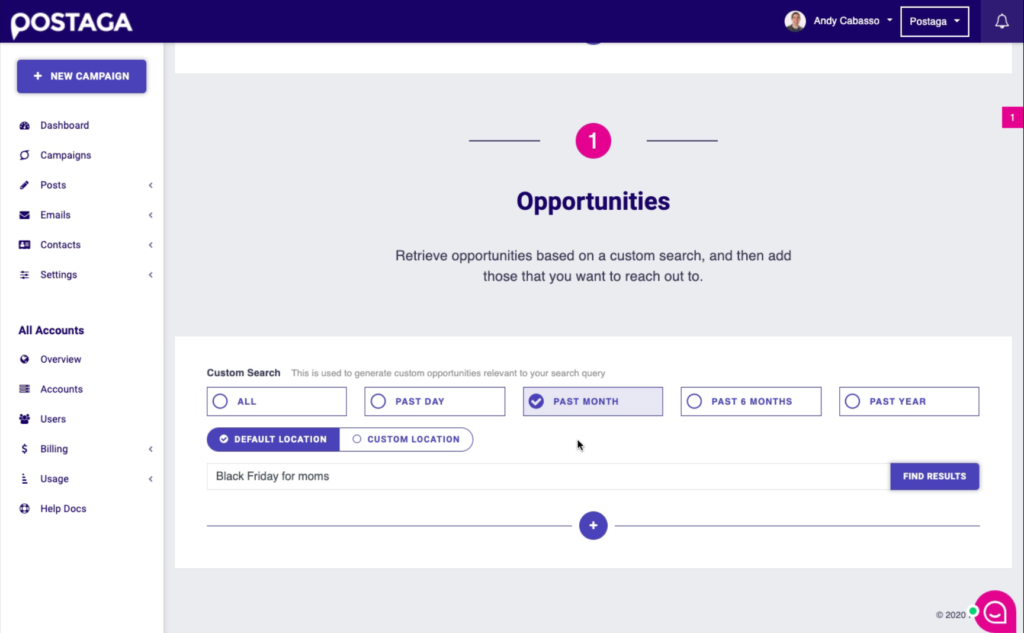 Postaga Search for Opportunities for Black Friday Deals