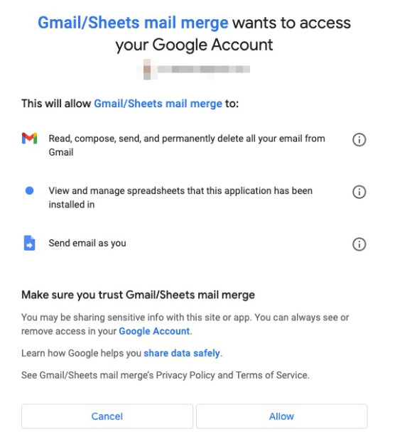 20 edit / access your Google Sheet