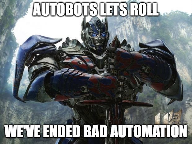 ended bad automation