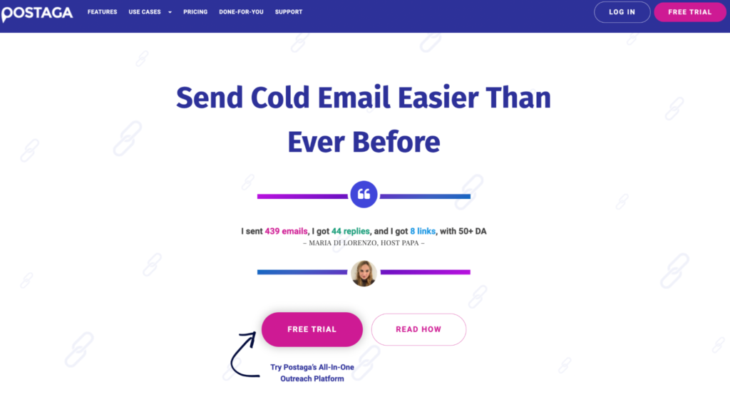 Postaga, the best cold email software.