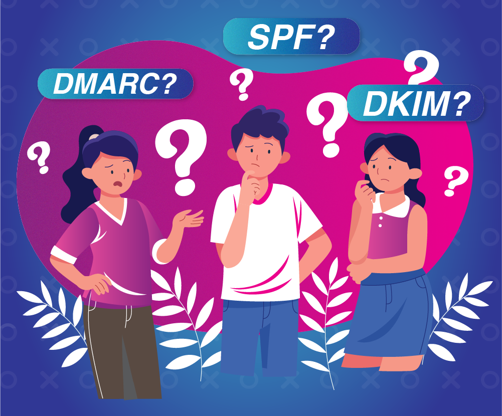 People wondering what are DMARC, SPF & DKIM.