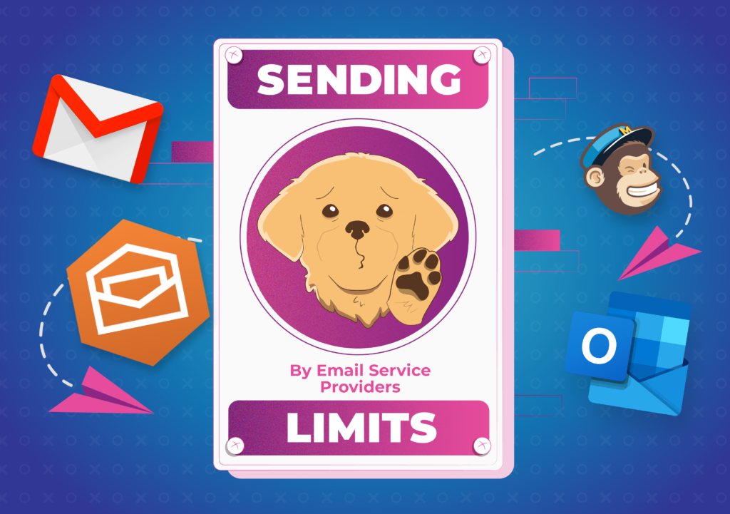 Pawstaga warning you about sending limits by email service providers.