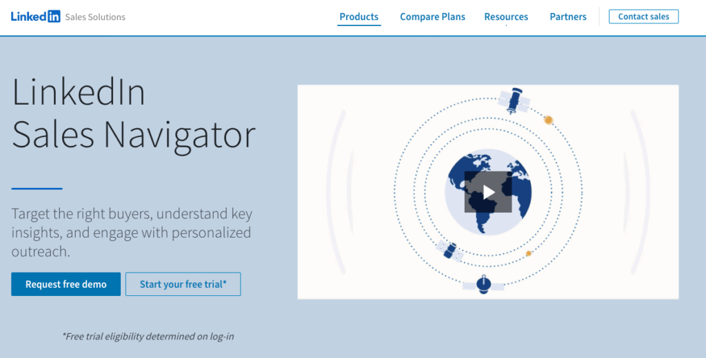 LinkedIn Sales Navigator for Prospecting.